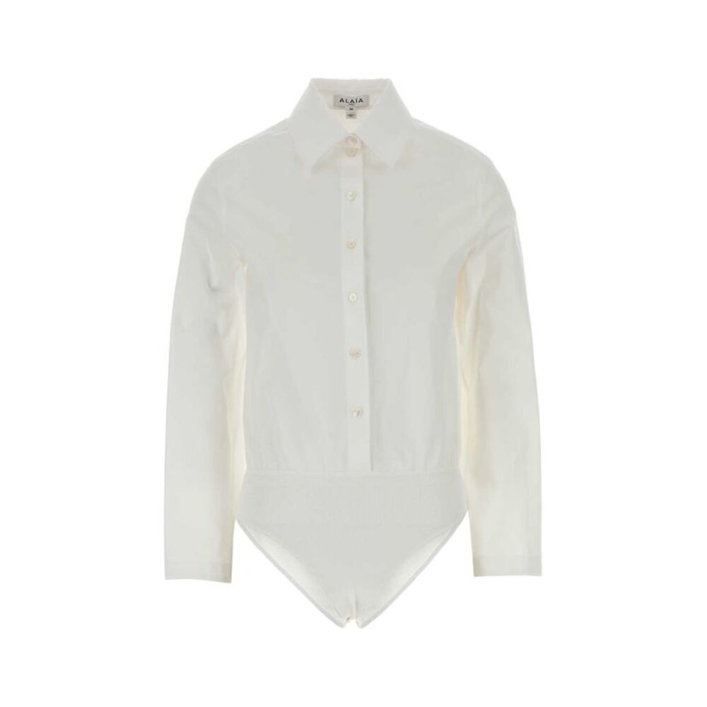 Alaia Women White Poplin Shirt